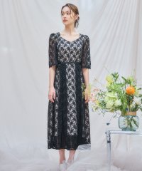 DRESS+/ワンピース ドレス レースミモレ丈 総レース 結婚式/505687380