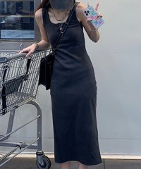 TeddyShop/テディショップ Teddyshop レディース ノースリーブバックスリットリブロングワンピース/505689171