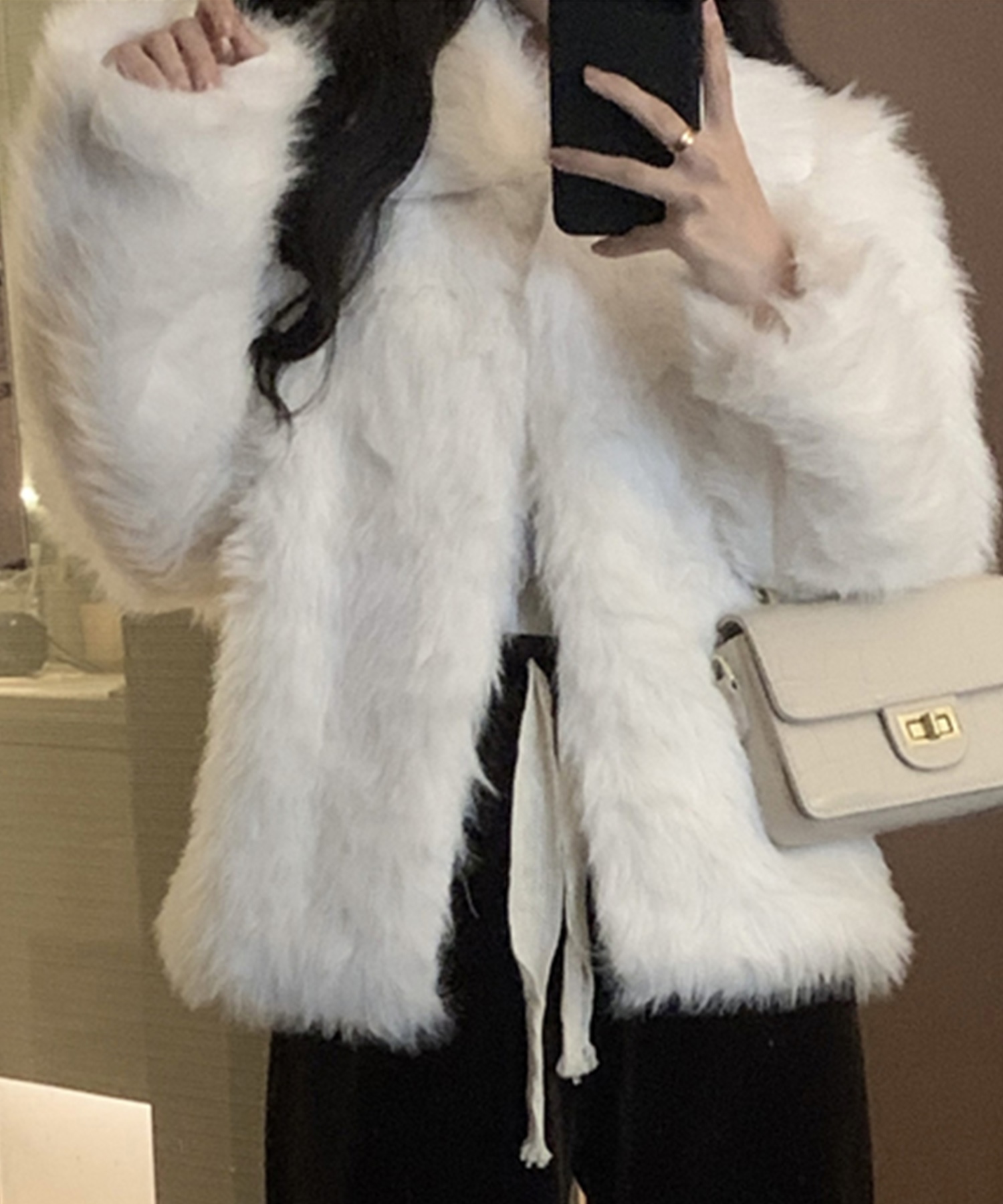 テディショップ Teddyshop レディース ボリュームフェイクファー