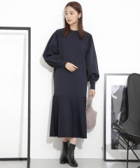 nano・universe/裾ペプラムニットワンピース/505565140