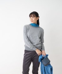 CARA　O　CRUZ/【質感のいい】ボーダーニットプルオーバー【BOTTO POALA】/505630326