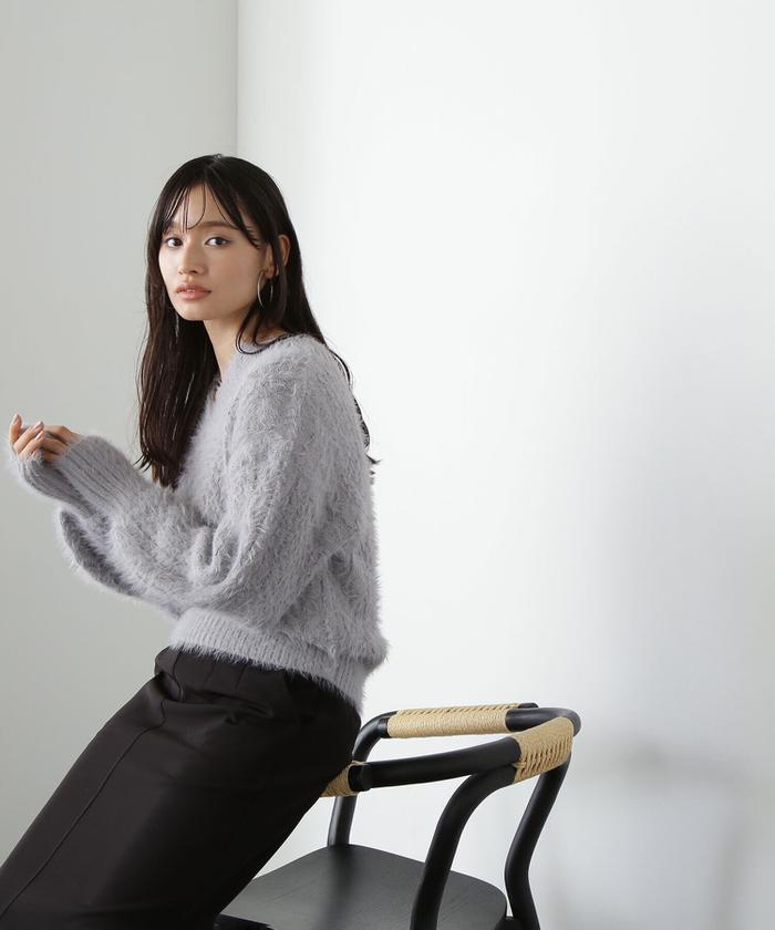 Slit Neck Knit ナチュラル（TODAYFUL（トゥデイフル）の