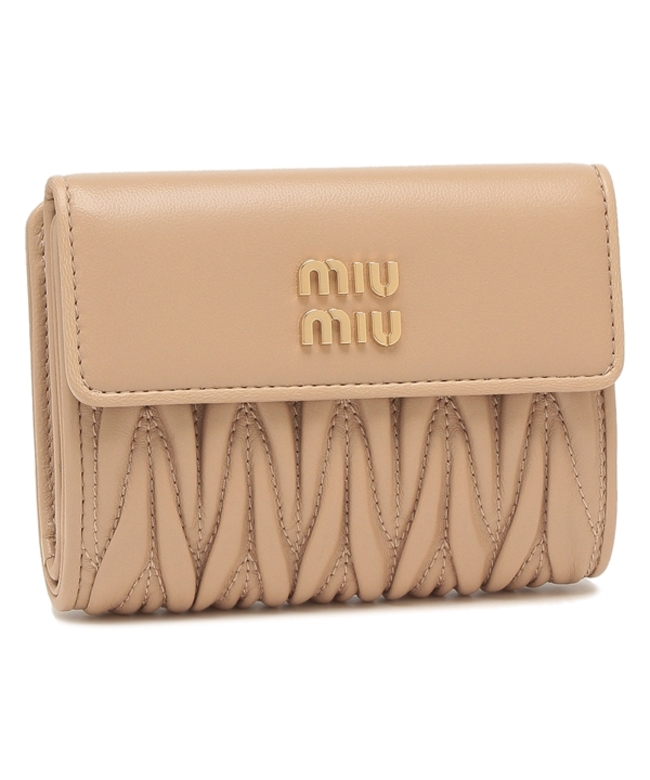 ミュウミュウ(MIUMIU) マトラッセ 三つ折り財布 | 通販・人気 