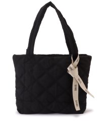 Lace Ladies/レースレディース Lace Ladies リボン付きシワキルティングトートバッグ/505690719