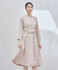 DRESS+/パーティードレス ワンピース 袖付き 結婚式 フォーマル/505691413