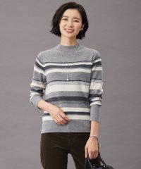 J.PRESS LADIES（LARGE SIZE）/【洗える】MULTI PITCH STRIPE ボーダー ニット/505692159