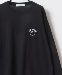 LAZAR/【Lazar】別注 オーバーサイズ ワンポイント刺繍ロンT バックプリント ロングスリーブTシャツ/505650753