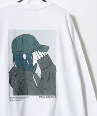 LAZAR/【Lazar】別注 オーバーサイズ ワンポイント刺繍 ロンT バックプリント ロングスリーブT 長袖Tシャツ/505650754