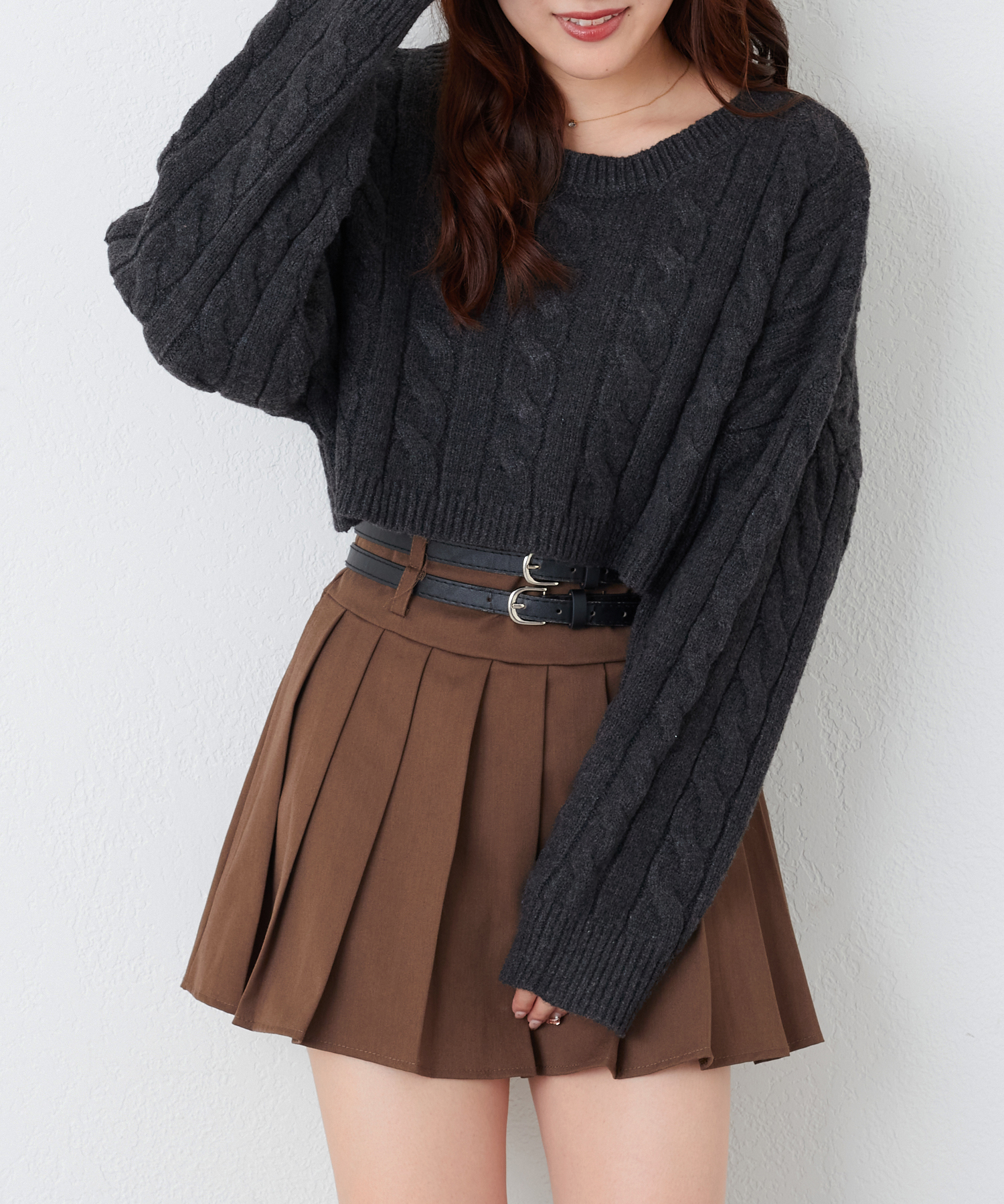 ANOTHER BRANCH OLIVE des OLIVE/スキッパーポロニット｜NICE