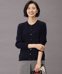 J.PRESS LADIES（LARGE SIZE）/【洗える】KNIT BASIC クルーネック カーディガン/505685052