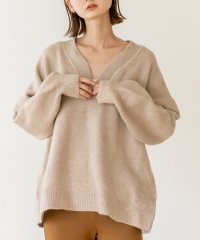 VitaFelice/ヴィータフェリーチェ VitaFelice ディープVネックニットプルオーバー/505699280