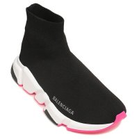 BALENCIAGA/バレンシアガ BALENCIAGA スニーカー 靴 スピード ロゴ ブラック ピンク レディース BALENCIAGA 587280 W2DBB 1586/505700582