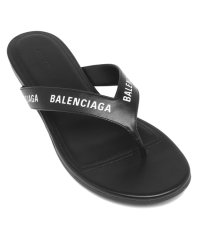 BALENCIAGA/バレンシアガ サンダル ラウンド ロゴ ブラック ホワイト レディース BALENCIAGA 630051 WBAE1 1090/505700587