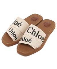 Chloe/クロエ サンダル ウッディ フラットミュール ホワイト レディース CHLOE CHC22U188Z3 101/505700805