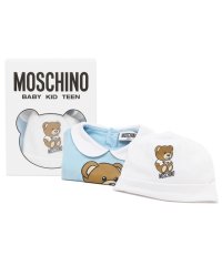 MOSCHINO/モスキーノ ロンパース 帽子 ギフトセット テディベア ブルー キッズ MOSCHINO MUY056－LBA10 40304/505701633