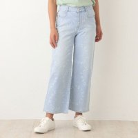 Stella McCartney/ステラ マッカートニー STELLA McCARTNEY デニムパンツ ジーンズ ロゴ クロップドパンツ ブルー レディース STELLA McCARTNEY /505701921