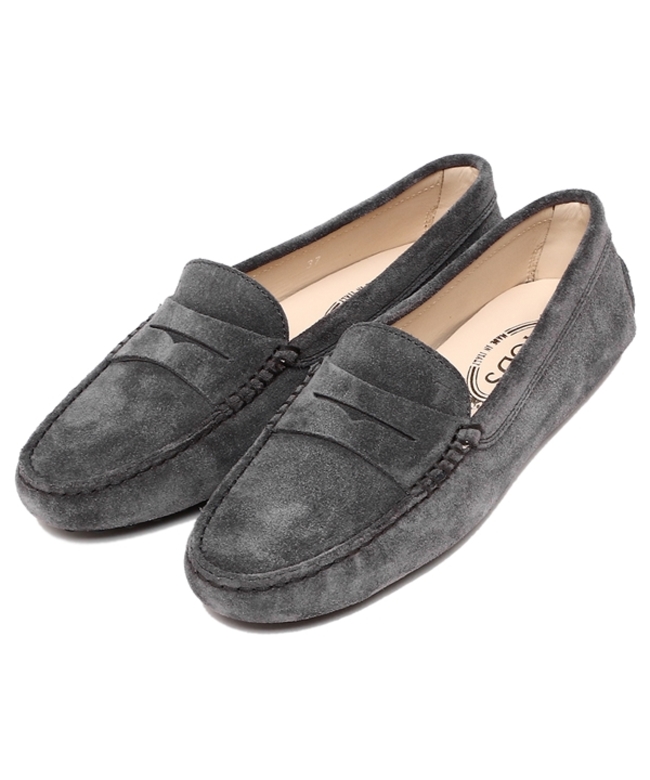 美品 TOD'S ゴンミーニ モカシン サイズ37 約24cm ピンクベージュ