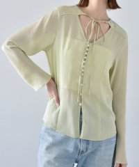 DRESSTERIOR/CODE A ｜ front ribbon blouse/505702211