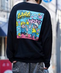 1111clothing/ワンフォークロージング 1111clothing ◆NEW JACK スプレーロゴ イラスト トレーナー◆ スウェット メンズ ビッグトレーナー レディース オ/505702897