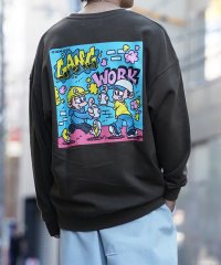 1111clothing/◆NEW JACK スプレーロゴ イラスト トレーナー◆ スウェット メンズ  ビッグトレーナー レディース オーバーサイズ トップス 長袖 プルオーバー/505702897