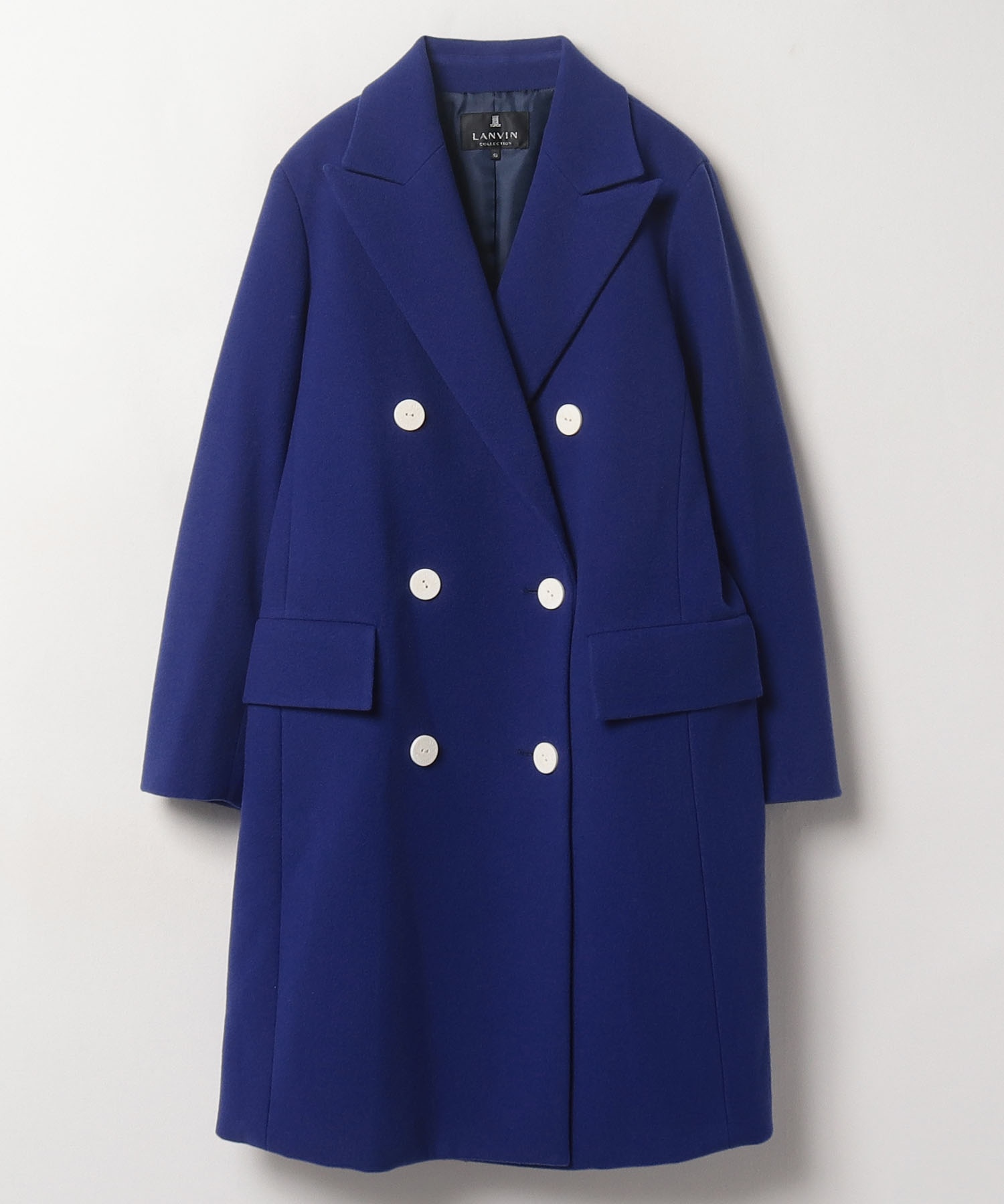 【LANVIN】カシミヤ50%ウール ダブル チェスターコート LANVIN】カシミヤ50%ウール ダブル チェスターコート