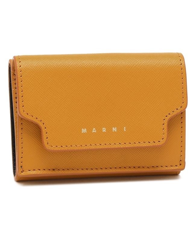 【新品】マルニ ミニウォレット 三つ折り レザー トランク ユニセックス マルニ ミニウォレット 三つ折り レザー トランク ユニセックス