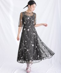 PourVous/プールヴー PourVous 七分袖&ミモレ丈パーティードレスアームカバーお呼ばれ結婚式フォーマル ワンピース 20代 30代 40代/505701418