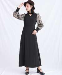 PourVous/プールヴー PourVous 結婚式パーティードレスエンブロイダリー袖あり&ミモレ丈お呼ばれフォーマル ワンピース 20代 30代 40代/505701423