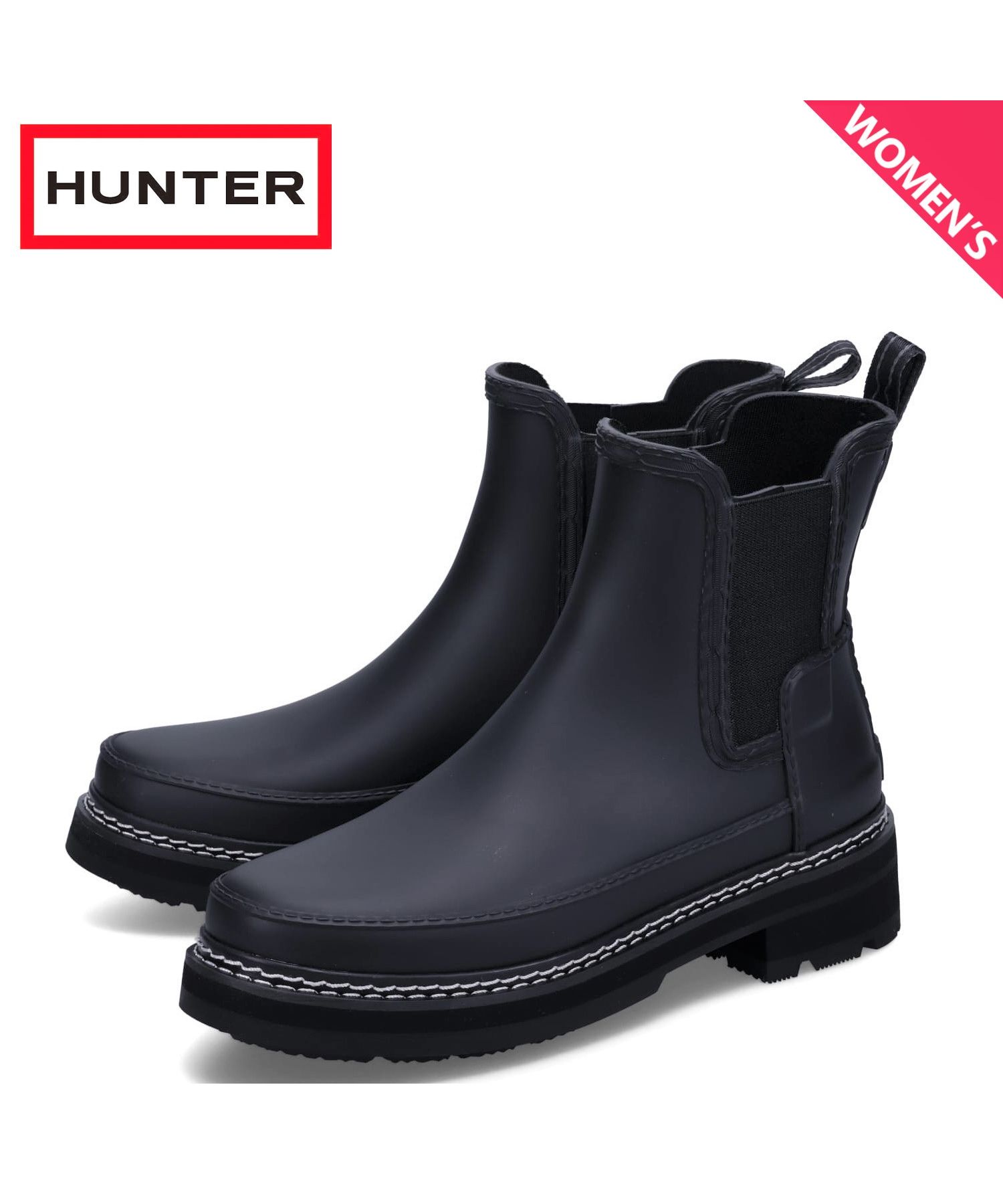 【WEB限定】 ハンター HUNTER ハンター HUNTER サイドゴア レインブーツ 靴