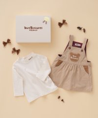 MIKI HOUSE HOT BISCUITS/コーデュロイ ジャンパースカート＆モックネックTシャツセット【BOX付き】/505703114