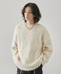 JUNRed/シャギーモックネックニットPO/505703246