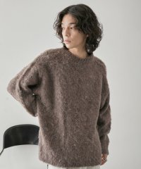 JUNRed/シャギーモックネックニットPO/505703246