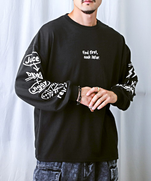 FR2 L/S ロンT テキスト系プリント ブラック メンズ L相当 FR2 L/S ロンT テキスト系プリント ブラック メンズ L相当