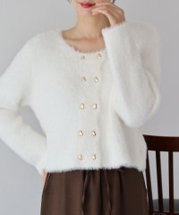 BLUEEAST/ブルーイースト BLUEEAST ハートボタンシャギーカーディガン/505704497
