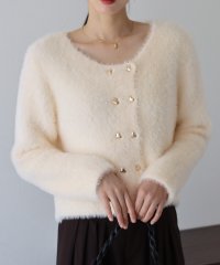 BLUEEAST/ブルーイースト BLUEEAST ハートボタンシャギーカーディガン/505704497