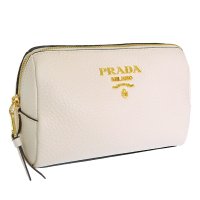 PRADA/PRADA プラダ VITELLO DAINO ヴィッテロ ダイノ レザー ポーチ 小物入れ メイクポーチ/505704694