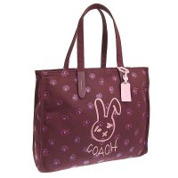 COACH/COACH コーチ Lny Bunny Graphic Canvas TOTE 42 ルーナー バニー グラフィック キャンバス トート バッグ A4可/505704714