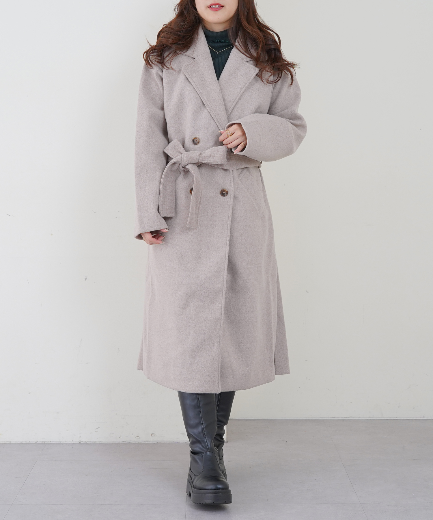 クーポン】【セール 40%OFF】ロングダブルテーラーコート