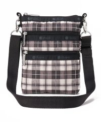 LeSportsac/3 ZIP CROSSBODYオータムブラックチェック/505661366