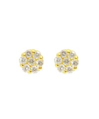 JEWELRY SELECTION/K18YG　天然ダイヤモンド　計0.2ct　セブンストーンピアス/505706478