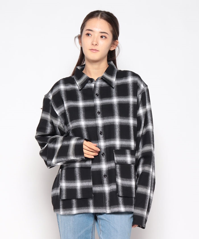 Check shirt outlet jacket