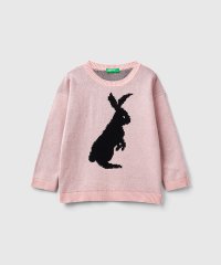 BENETTON (UNITED COLORS OF BENETTON BOYS)/キッズうさぎモチーフクルーネックニット・セーターB/505701617