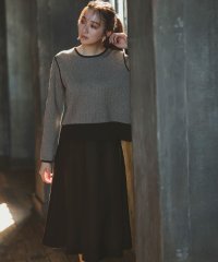 JIYU-KU（SMALL SIZE）/【WEB限定・マルチウェイ・洗える】ヘリンボーン柄リバーシブルニット セットアップ/505708377