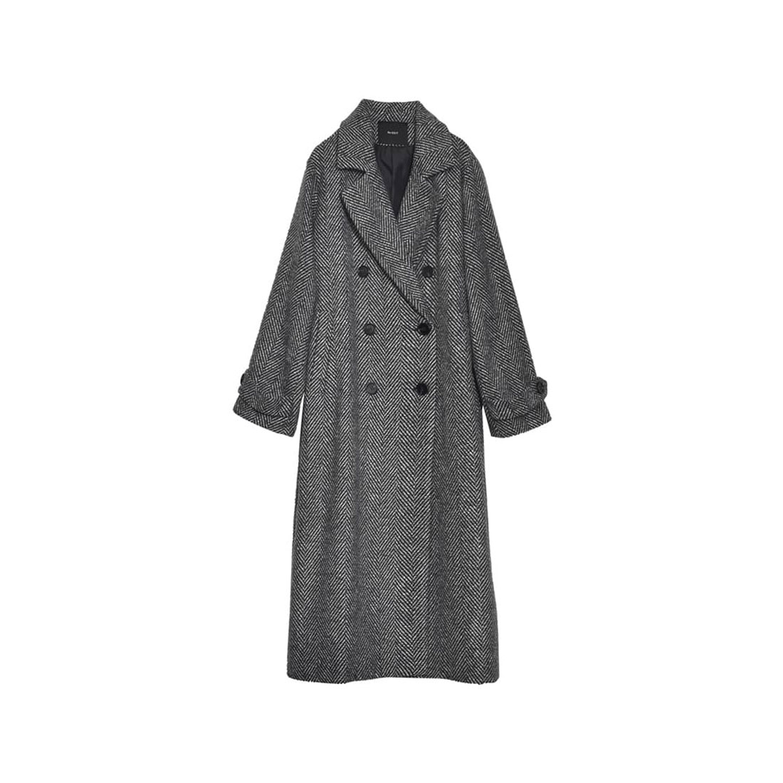 試着のみ　ring jacket チェスター　コート　ヘリンボーン　46 Re:EDIT チェスターコート レディース アウター ジャケット