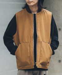 URBAN RESEARCH Sonny Label/POLeR　DUCK CANVAS VEST/505505805