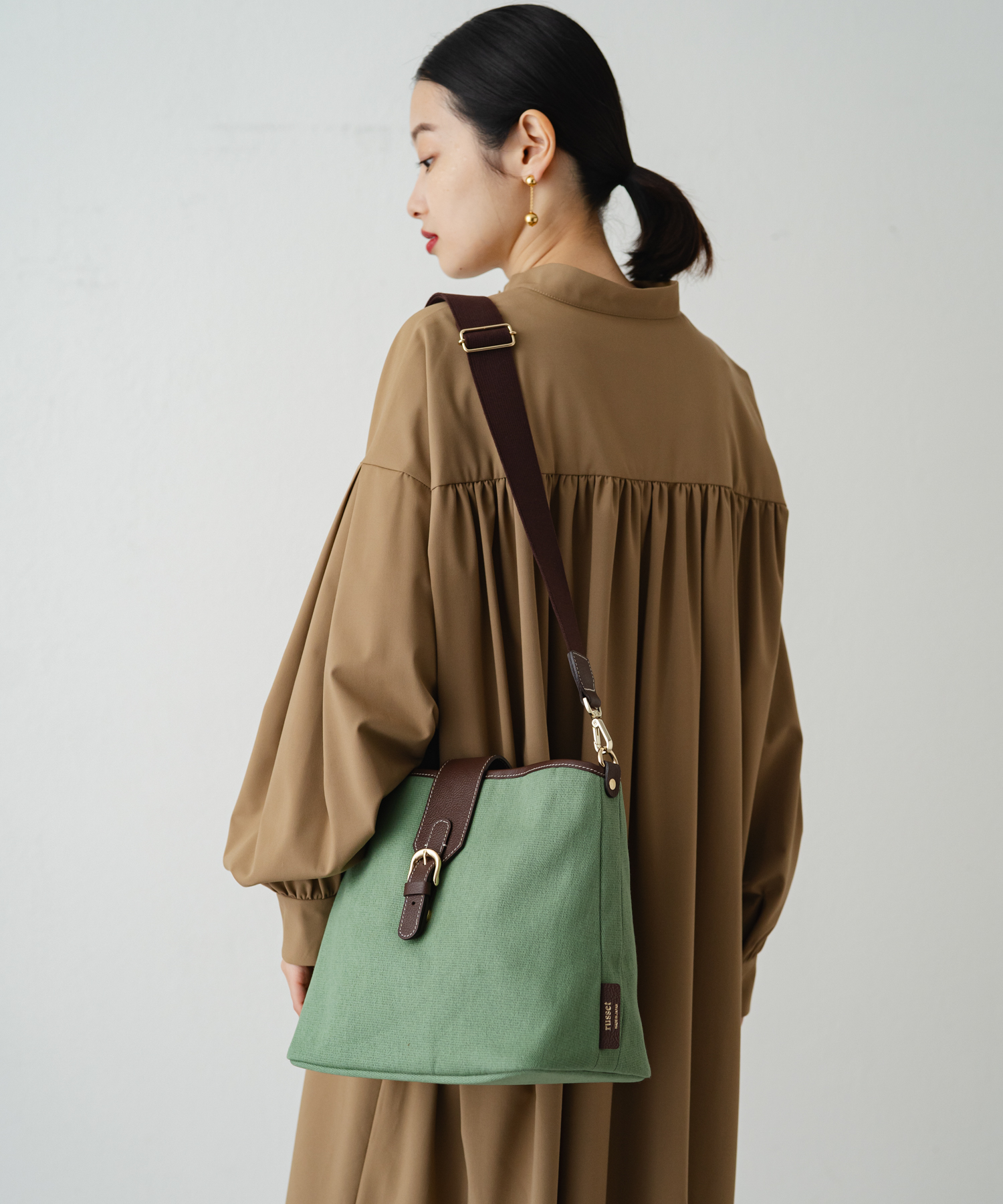 russet ラシット ドビーキャンバス2wayショルダーバッグ