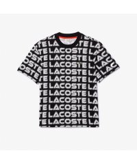 LACOSTE UNISEX/グラフィカルブランドネーム総柄Tシャツ/505709092