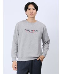 TAKA-Q/【WEB限定】ファーストダウン/FIRST DOWN パイル裏起毛ロゴプリント クルートレーナー メンズ Tシャツ カットソー カジュアル インナー ビジネス /505709351