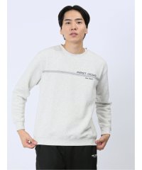 TAKA-Q/【WEB限定】ファーストダウン/FIRST DOWN パイル裏起毛パネルプリント クルートレーナー メンズ Tシャツ カットソー カジュアル インナー ビジネス/505709352