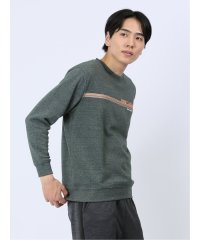 TAKA-Q/【WEB限定】ファーストダウン/FIRST DOWN パイル裏起毛パネルプリント クルートレーナー メンズ Tシャツ カットソー カジュアル インナー ビジネス/505709352